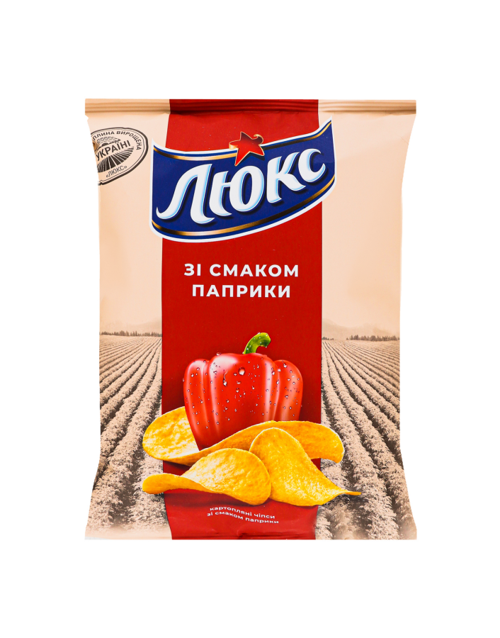 Чипси Люкс ПАПРИКА, 133 г