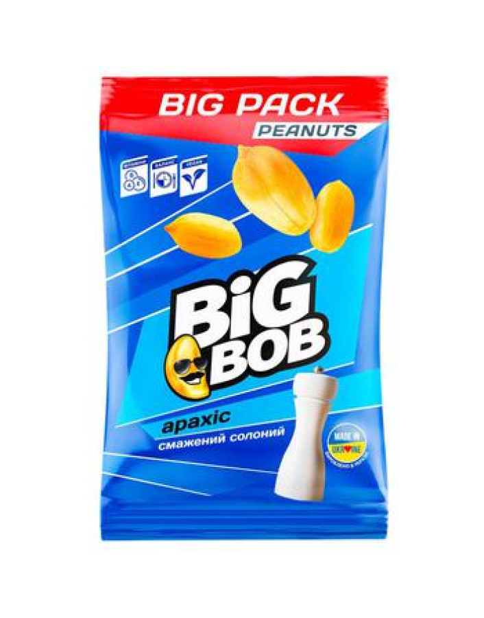 Арахіс Big Bob смажений солоний XXL,160г